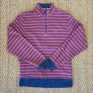 Men’s Vineyard Vines Stripe 3/4 Zip Sweatshirt